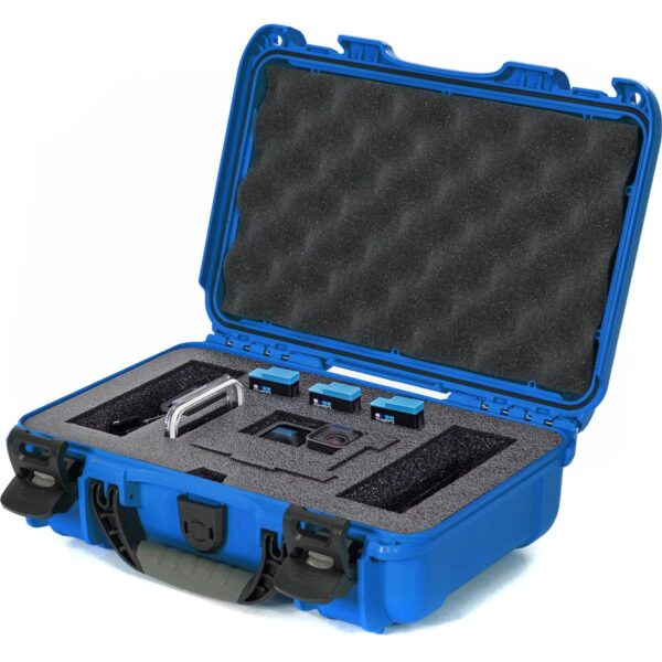 Nanuk 909 Waterproof Hard Case with Foam Insert for GoPro Hero 9 and 10, Blue