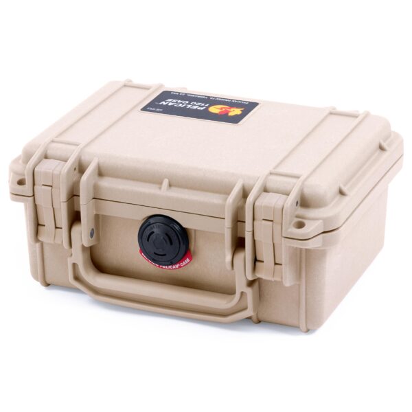ColorCase Pelican Protector 1120 Case Desert Tan - Small Size Waterproof Case with Pick & Pluck Foam & Convoluted Lid Foam - Desert Tan Latches - Image 2