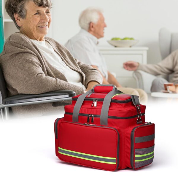 Be-Better Medical Bag First Aid Bag First Responder Bag for Trauma,Emergency Bag Medical Bag Organizer，Trauma Bag Medical Bag for Nurses,Home Health Care, EMT Bag (Bag Only) - Image 3