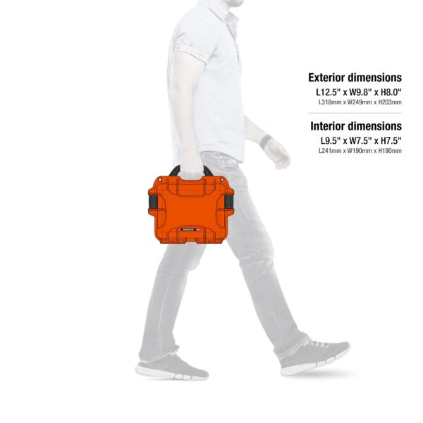 Nanuk 908 Waterproof Hard Case with Padded Dividers - Orange - Image 2