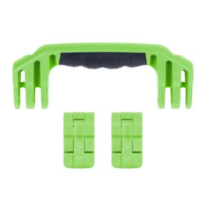 Pelican 1500 Replacement Handle & Latch Set by ColorCase - Lime Green Handles & Double Throw Latches