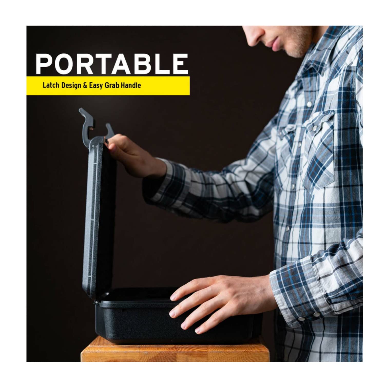 Koah Weatherproof Hard Case with Customizable Foam (18 x 14 x 7 Inch, 2-Pack) Bundle (2 Items) - Image 4