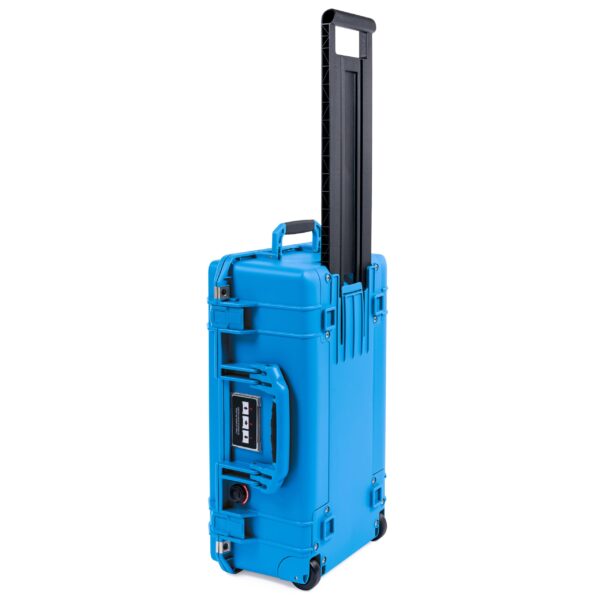 Pelican Air 1535 Carry-on Case by ColorCase - Electric Blue - Medium Size Waterproof Case with Gray Padded Microfiber Dividers & Mesh Lid Organizer - Blue Handles & Latches - Image 3