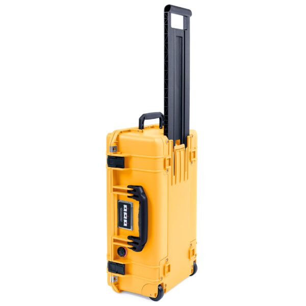 ColorCase Pelican Air 1535 Carry-on Case Yellow - Medium Size Waterproof Case with Mesh Lid Organizer Only - Black Handles & Latches - Image 2
