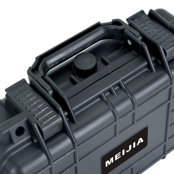 MEIJIA Portable All Weather IP67 Waterproof Protective Hard Case, Small Camera Case,Dry Case with Customizable Foam,Fit Use of Drones, Camera,Equipments, 11.65 ”x8.35”x3.78”(Elegant Black) - Image 2