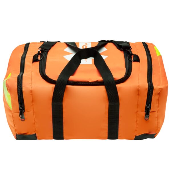 NOVAMEDIC Empty Orange Trauma First Aid Medical Bag, 21"x15"x5", Multi Compartment First Responder Carrier for EMT, Paramedics, Emergency and Medical Supplies Kit, Lightweight and Durable, Orange - Image 6