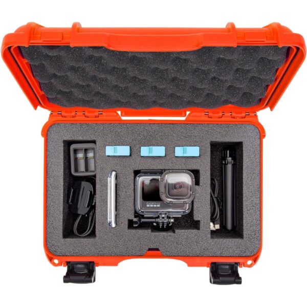 Nanuk 909 Waterproof Hard Case with Foam Insert for GoPro Hero 9 & 10 - Orange, 909-GOPH93 - Image 4