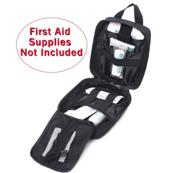 Honestptner Molle Pouch, Sturdy 600D Nylon Tactical Medical Pouch,Rip-Away EMT First Aid Pouch (Bag Only) - Image 2