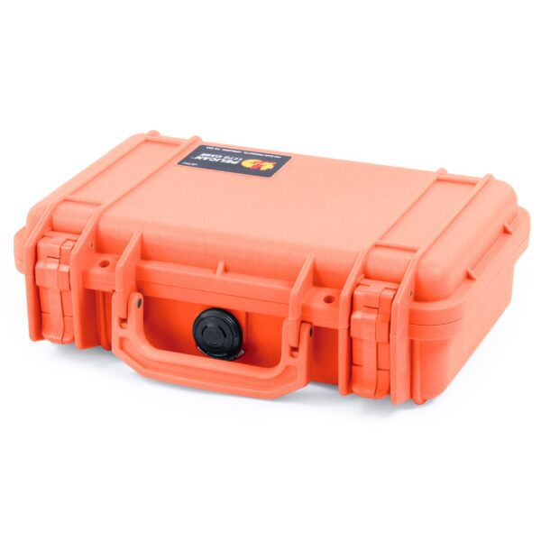 ColorCase Pelican Protector 1170 Case Orange - Small Size Waterproof Case with Pick Pluck Foam Convoluted Lid Foam - Orange Latches - Image 2