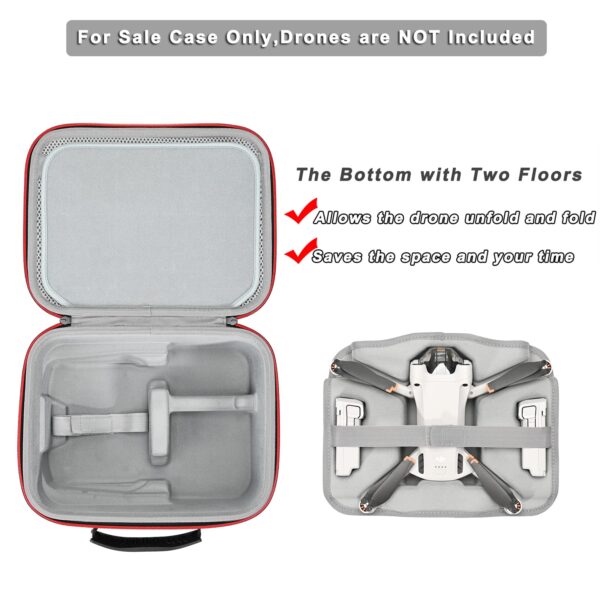 RLSOCO Carrying Case for DJI Mini 3 - Fits Full Set of Accessories: DJI RC Controller or Stock Controller,Charging hub,Batteries & Propellers (Allows Arms Unfold and Fold) - Image 7