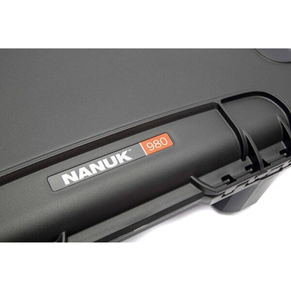 Nanuk 980 Waterproof Hard Case with Padded Divider, Black - Image 2