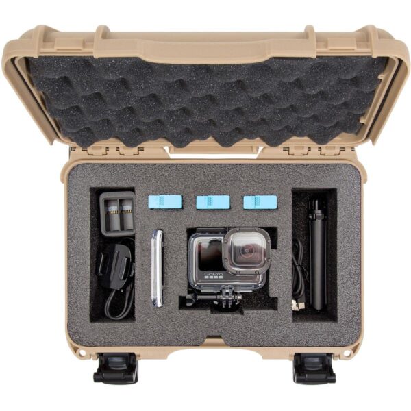 Nanuk 909 Waterproof Hard Case with Foam Insert for GoPro Hero 9 & 10 - Tan (909-GOPH90) - Image 4