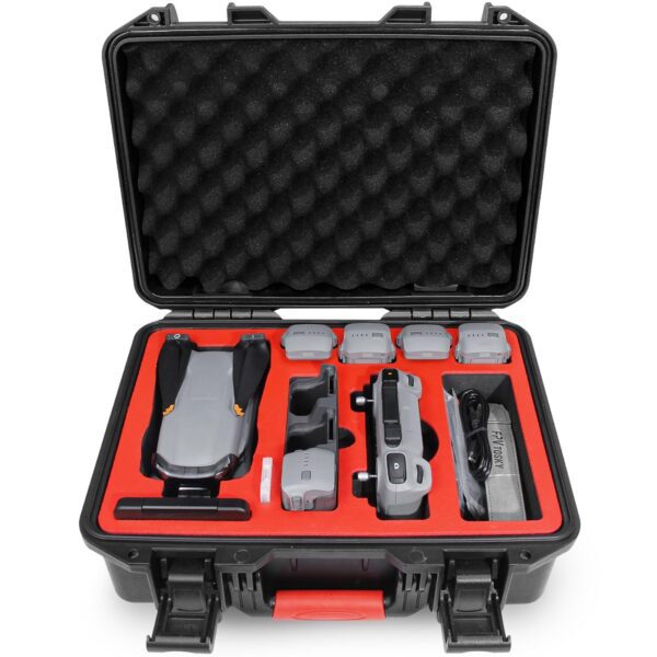 FPVtosky Hard Case for DJI Air 3S/Air 3 Drone/Fly More Combo, Waterproof Air 3S Hard Shell Carrying Case Accessories, Compatible with DJI RC2/ RC-N2/ RC Pro, Up to 8 Batteries