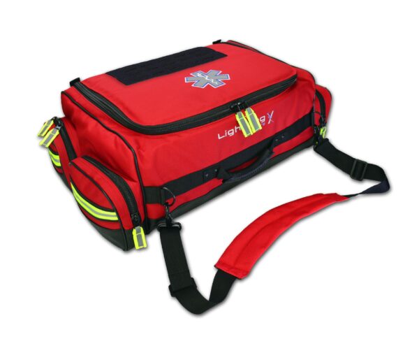 Lightning X Jumbo Medic First Responder EMT Trauma Bag Stocked First Aid Trauma Fill Kit D (RED) - Image 5