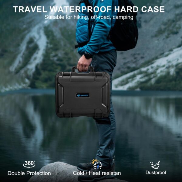 Lekufee Waterproof Hard Carrying Case for DJI Neo Drone,DJI RC 2,DJI RC N3/N2,DJI Goggles 3(NOT for Goggles N3)/2/Goggles Integra,DJI RC Motion 3/2, and Accessories(Case Only) - Image 3