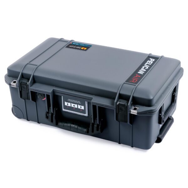 ColorCase Pelican Air 1535 Carry-on Case Graphite - Medium Size Waterproof Case with Gray Padded Microfiber Dividers & Mesh Lid Organizer - Black Handles & Latches - Image 2