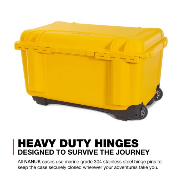 Nanuk 938 Waterproof Hard Case with Lid Organizer and Padded Divider - Yellow - Image 2