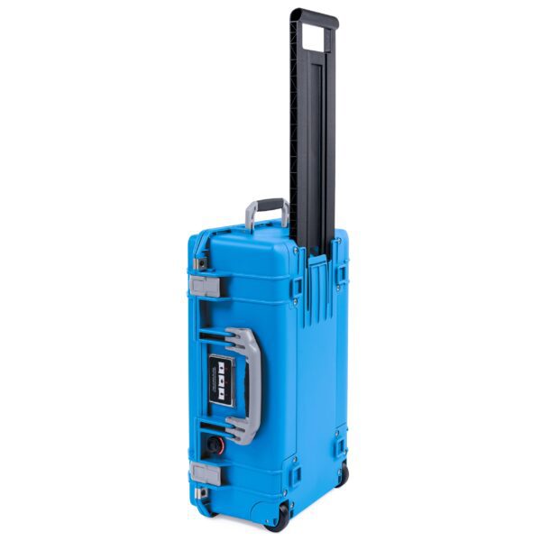 ColorCase Pelican Air 1535 Carry-on Case Electric Blue - Medium Size Waterproof Case (Case Only) - Silver Handles & Latches