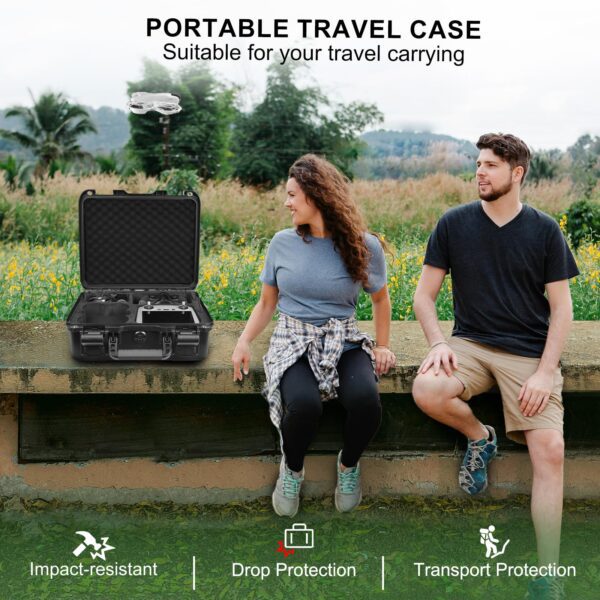 Lekufee Waterproof Hard Carrying Case for DJI Neo Drone,DJI RC 2,DJI RC N3/N2,DJI Goggles 3(NOT for Goggles N3)/2/Goggles Integra,DJI RC Motion 3/2, and Accessories(Case Only) - Image 2