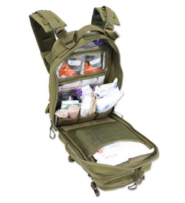 Lightning X Stocked EMS/EMT Trauma & Bleeding First Aid Responder Medical Backpack + Kit - OD Green - Image 6
