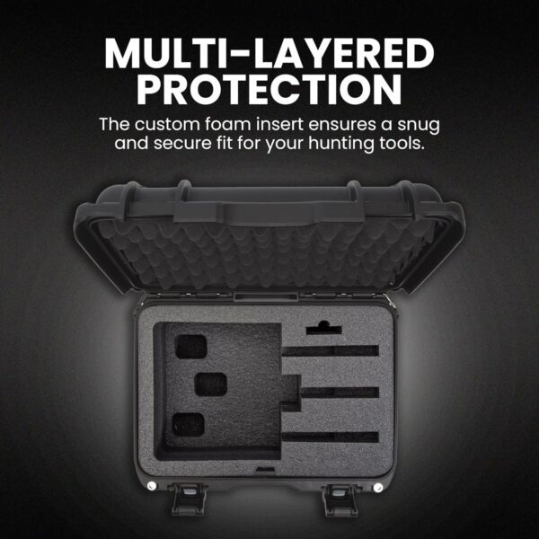 Nanuk 918 Hard Case with 3 UP Custom Foam Insert, IP67 Waterproof & Crushproof, Rugged Construction for Ultimate Protection, Made in North America – Black (16.9” x 12.9” x 9.3”) - Image 6