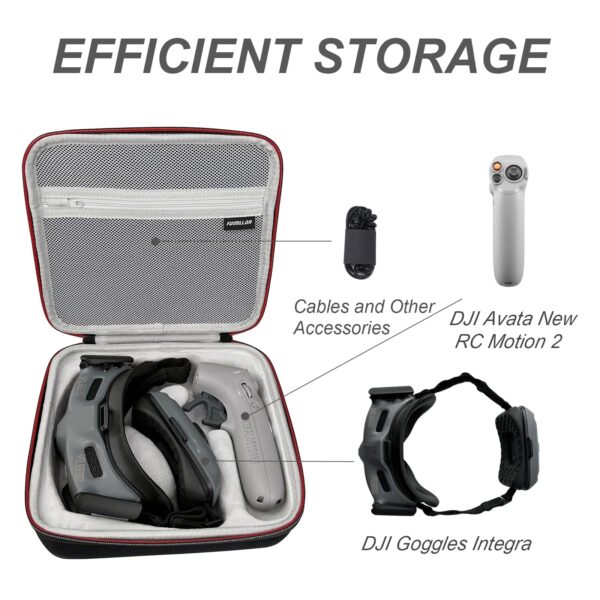Fuimllar Hard Shell Storage Bag for DJI Avata Drone Pro-View Combo and DJI RC Motion 2 Controller - Image 8