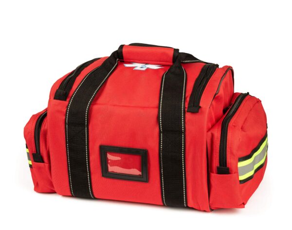 Scherber Fully-Stocked First Responder Bag | Professional EMT/EMS Trauma & Bleeding Medical Kit | HSA/FSA Approved | CAT Tourniquet, HyFin Chest Seal, Israeli Bandage & 250+ First Aid Supplies (Red) - Image 4