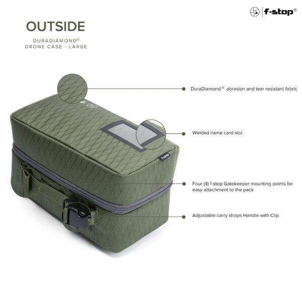 f-stop Drone Case Large Padded Weatherproof Carry Protection for Compact DJI Air, Mavic, Mini, Autel EVO Drones - Image 9