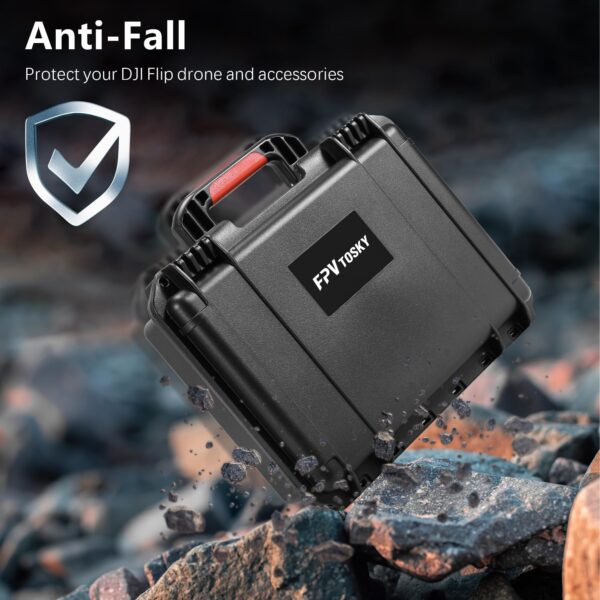 FPVtosky Hard Case for DJI Flip Accessories, Compact Waterpoof Carrying Case for DJI Flip Drone with RC-N3 Portable Bag for DJI Flip with RC N3, 3 Batteries and More Accessories [CASE ONLY] - Image 5