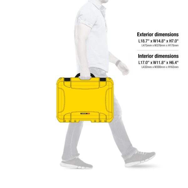 Nanuk 925 Waterproof Hard Case with Padded Dividers - Yellow - Image 2