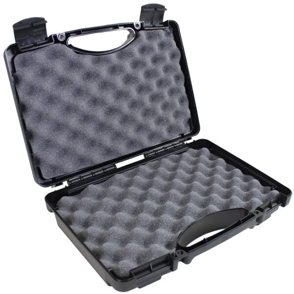 Condition 1 14" Economy Plastic Hard Case Model 1763 for Handgun, Revolver, Firearm, Pistol Lockable Protective Travel Storage Case, Made in USA, 14"x10.32"x3.57" Black