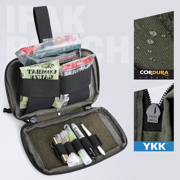 WYNEX Tactical Belt Medical Pouch, IFAK Pouch EMT First Aid Rip-Away Emergency Trauma Bag Portable Survival Pack Compact Med Bag Organizer for Camping - Image 4