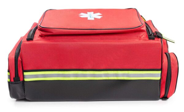 Scherber Fully-Stocked Premium First Responder Bag | HSA/FSA Approved | Large Pro EMT/EMS Trauma, Bleeding & Oxygen Medical Kit | CAT Tourniquet, HyFin Chest Seal & 250+ First Aid Supplies (Red) - Image 2