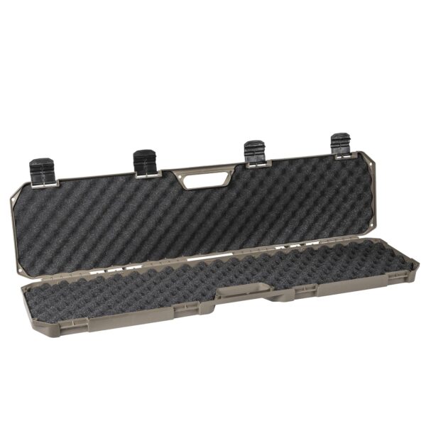 Condition 1 42” Economy Single Scope Hard Gun Carrying Case Model 210 with Foam, Long Storage Case, Lockable TSA Friendly, Water Resistant, Made in USA, 42.03"x10.50"x3.81" Black