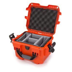 Nanuk 908 Waterproof Hard Case with Padded Dividers - Orange