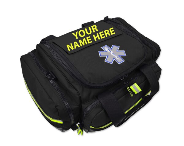 Lightning X Modular Large EMT Medic First Responder EMS Trauma Jump Bag w/Embroidered Name - BLACK