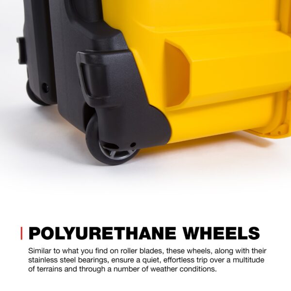 Nanuk 950 Waterproof Hard Case with Wheels and Foam Insert - Yellow - Image 8