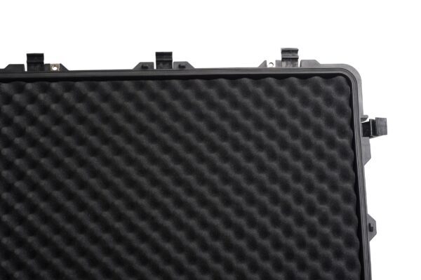 MEIJIA Portable Waterproof Protective Case,Hard Camera Case With Retractable Pull Handle And Rolling Wheels,Customizable Fit Foam Inserted,Elegant Black, 33.43"X28.39"X17.64" - Image 2