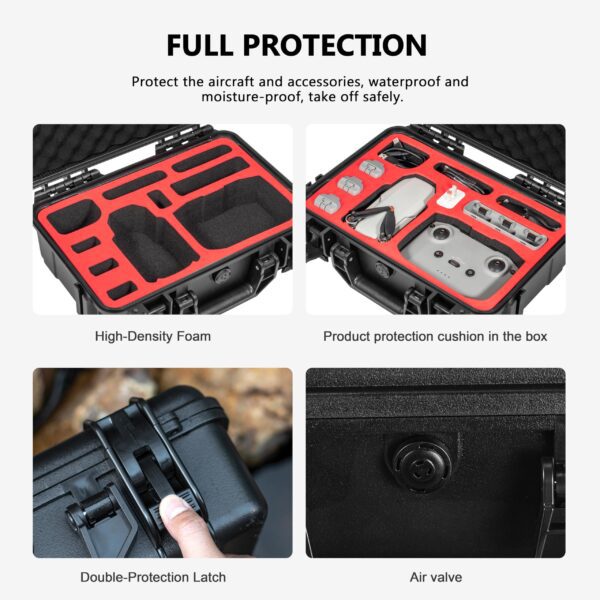 Tomat Mini 4K Case Waterproof Hard Carrying Case for DJI MINI 4K/Mini 2 /Mini 2 SE Fly More Combo Accessories - Image 4