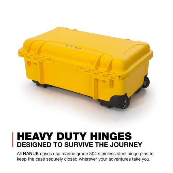 Nanuk Wheeled Series 935 Lightweight NK-7 Resin Waterproof Protective Case and Foam Insert - Yellow - Image 2