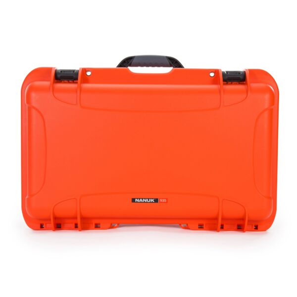 Wheeled Series 935 Lightweight NK-7 Resin Waterproof Protective Case for DSLR Camera, 3 Lenses, Flash, Orange