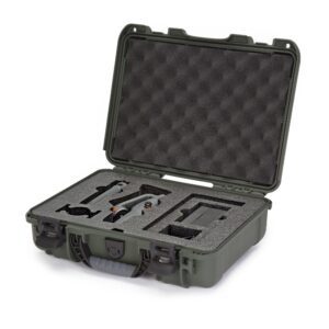 Nanuk 910 Waterproof Hard Case with Foam Insert for DJI Osmo Mobile 6 Vlog Combo, Olive
