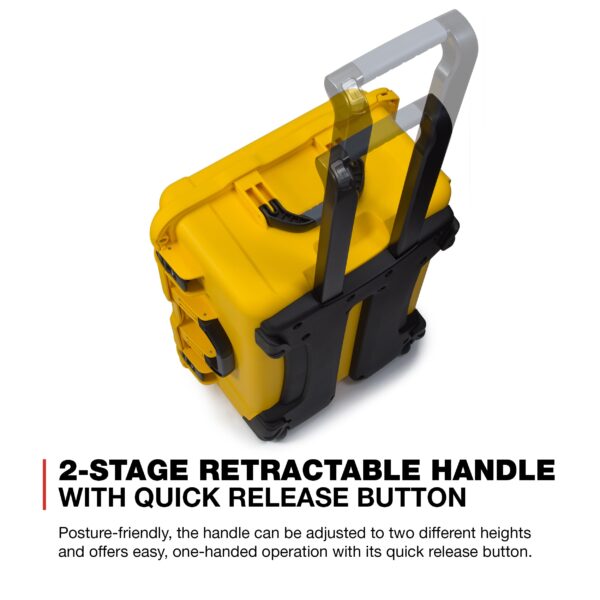 Nanuk 950 Waterproof Hard Case with Wheels and Foam Insert - Yellow - Image 9