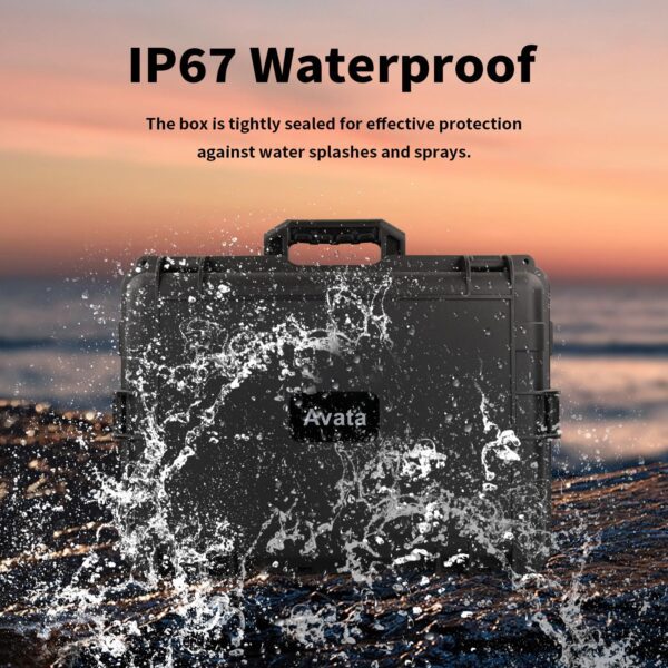 Liyirui Avata Hard Case, Waterpoof Case for DJI Avata (DJI Goggles V2 / Goggles 2 / Goggles Integra),Avata Drone Carrying Case, Compatible with DJI Avata And Accessories[Not For Avata2, CASE ONLY] - Image 2