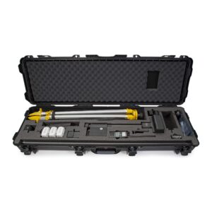 Nanuk 995 Waterproof Hard Case with Custom Foam Insert for DJI Ground Station RTK w/Wheels - Black (995-RTK1)