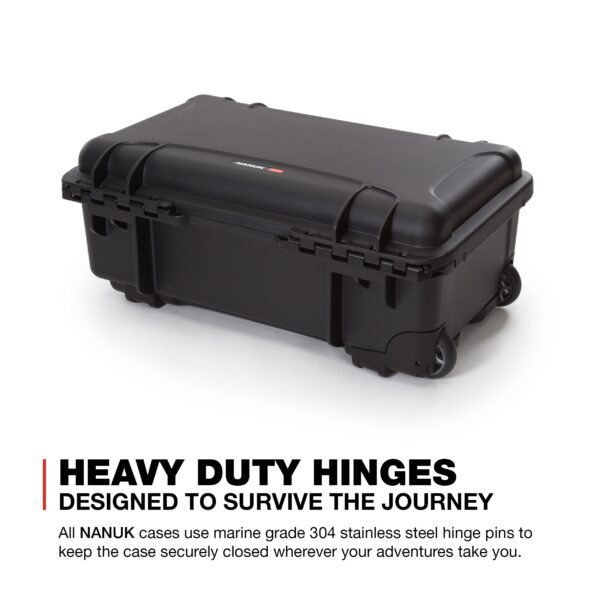 Nanuk Wheeled Series 935 Lightweight NK-7 Resin Waterproof Protective Case and Foam Insert - Black - Image 2