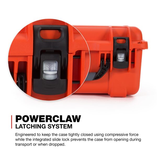 Nanuk 918 Waterproof Carry-on Hard Case with Lid Organizer and Padded Divider - Orange - Image 5