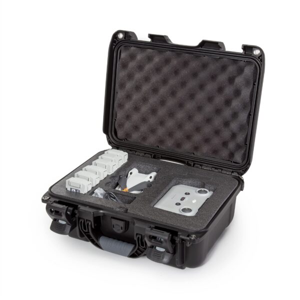 Nanuk 915 Waterproof Hard Case with Custom Insert for DJI Mini 3 or Mini 3 PRO, Fly More Package and RC-N1 or RC Remote - Black - Image 9