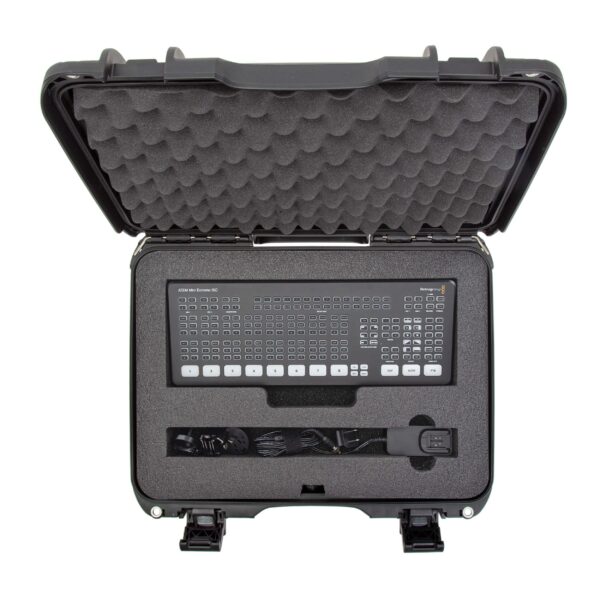 Nanuk 923 Waterproof Hard Case with Foam Insert for Blackmagic Design ATEM Mini Extream ISO, Black - Image 2