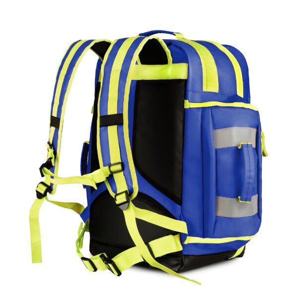 Scherber Fully-Stocked Premium First Responder Backpack | EMT/EMS Medic Trauma, Bleeding & Oxygen Medical Kit | CAT Tourniquet, QuikClot 4x4, HyFin Chest Seal & 250+ First Aid Supplies - Blue - Image 7